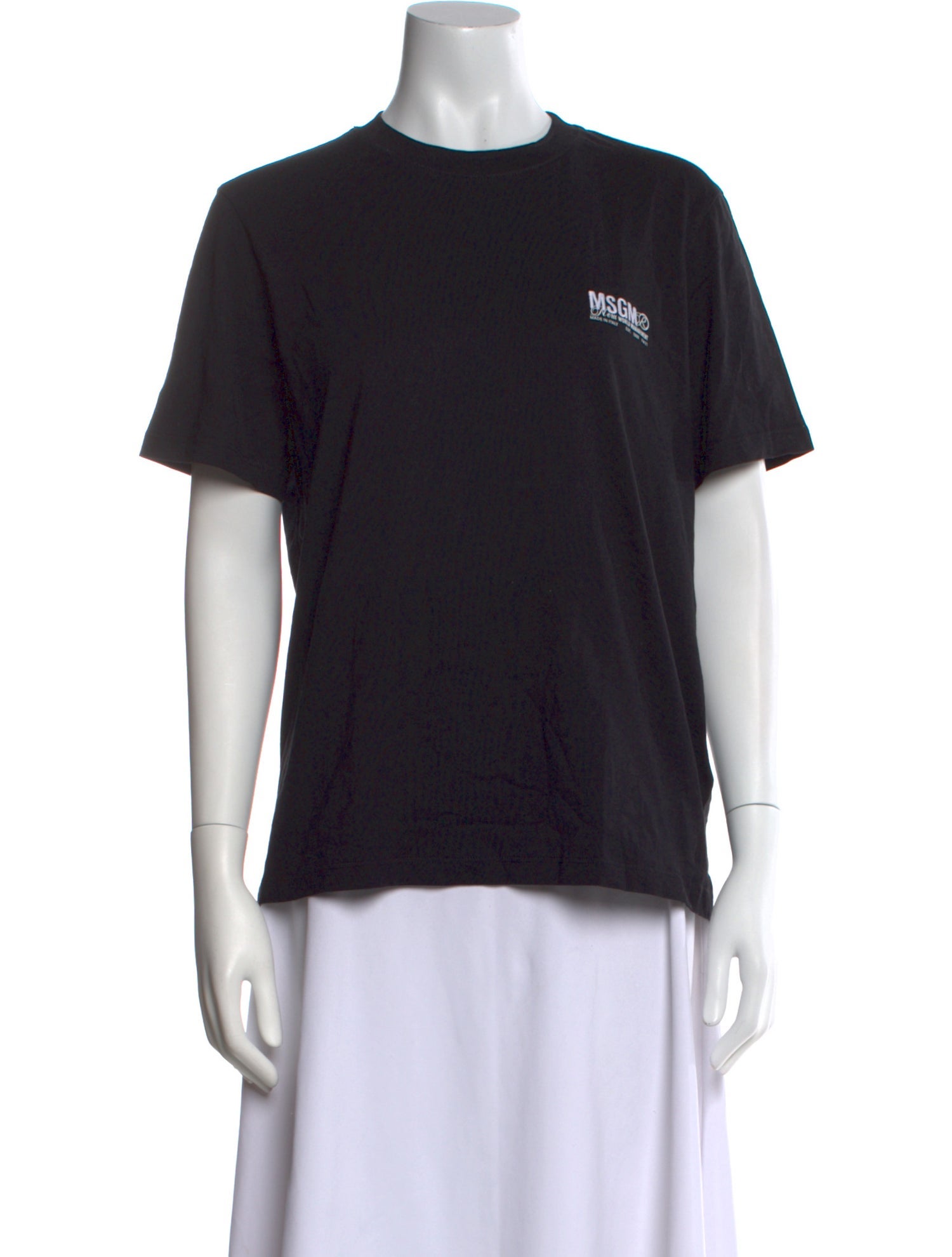 MSGM Graphic Print Crew Neck T-Shirt