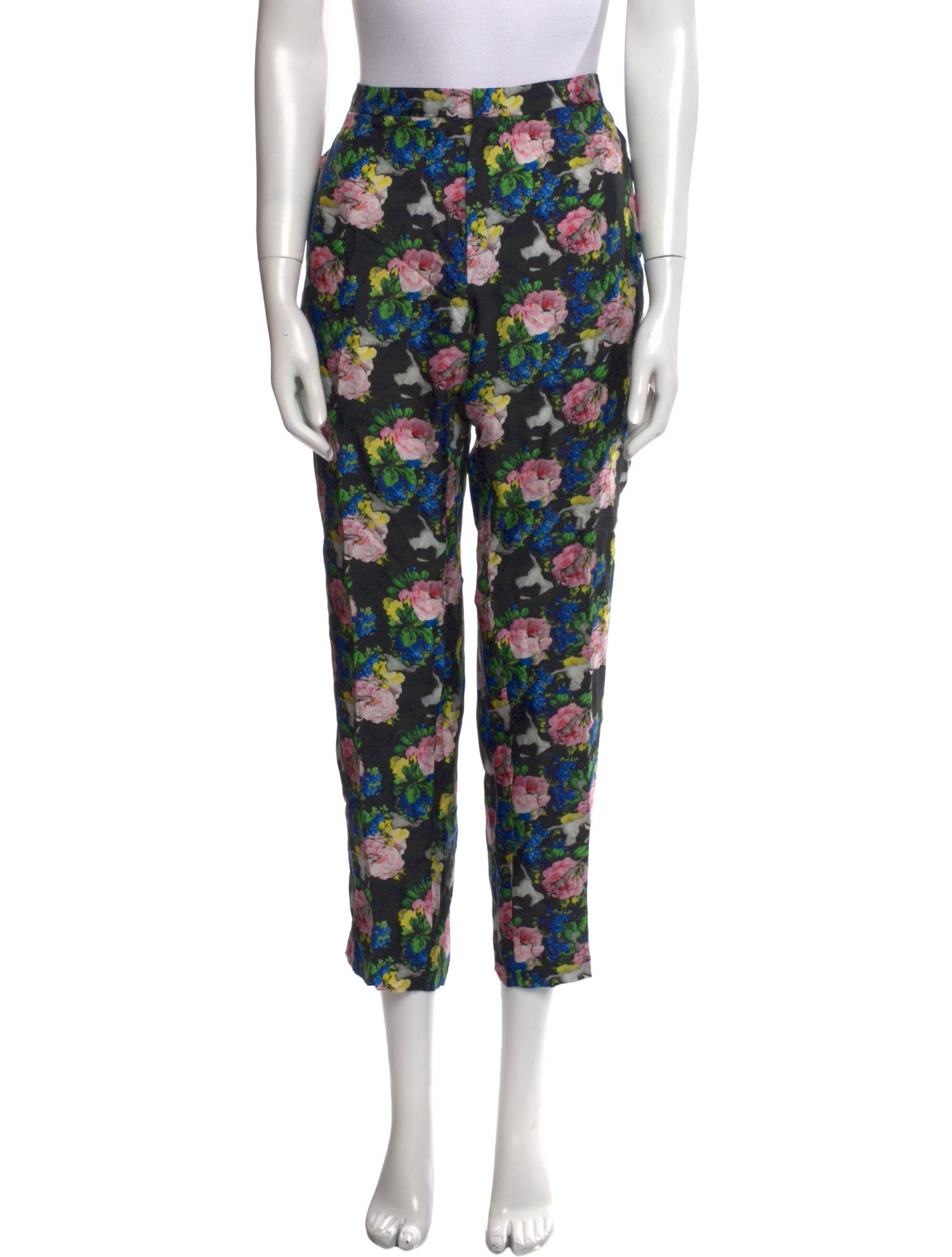 MSGM Silk Straight Leg Pants