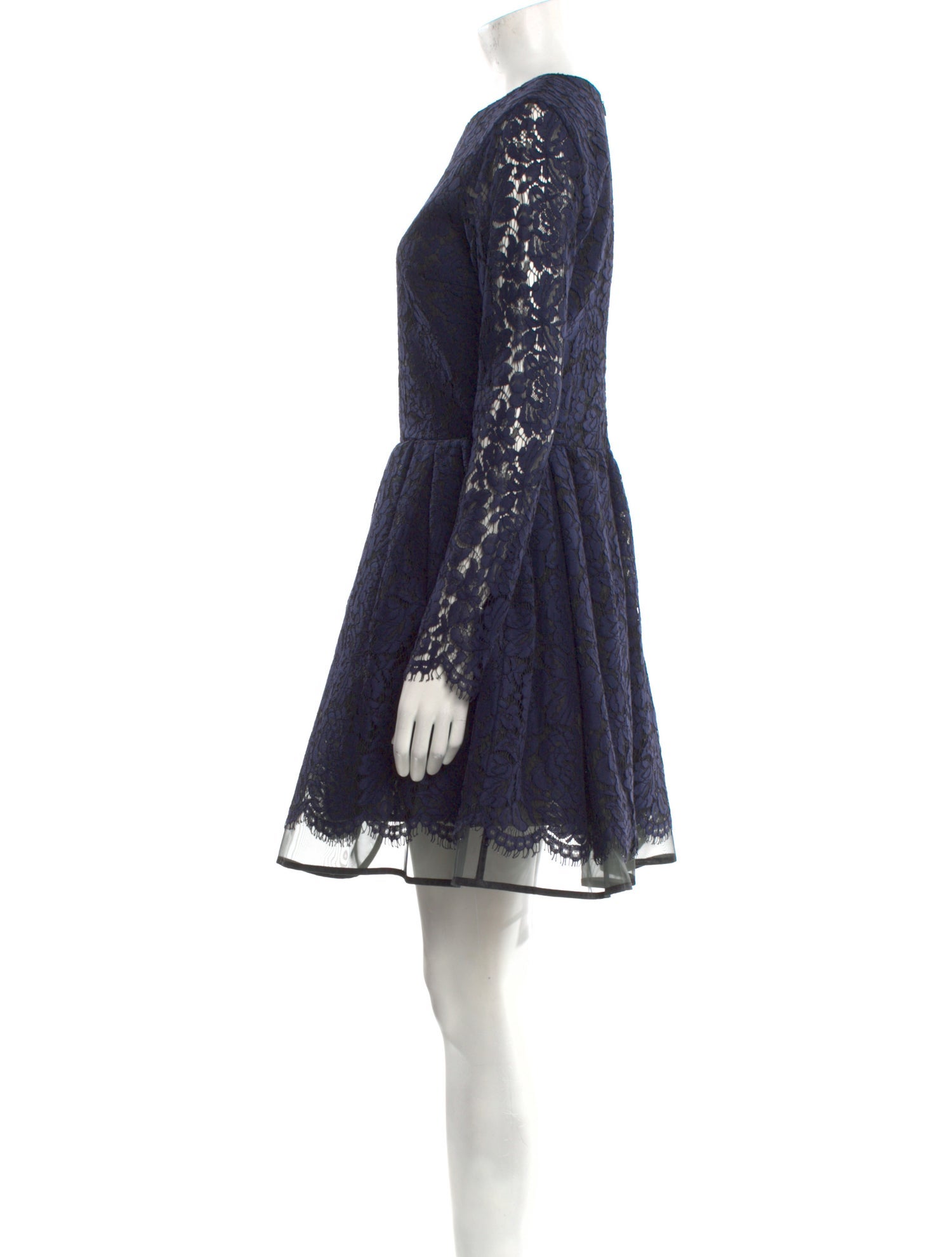 MSGM Lace Pattern Mini Dress