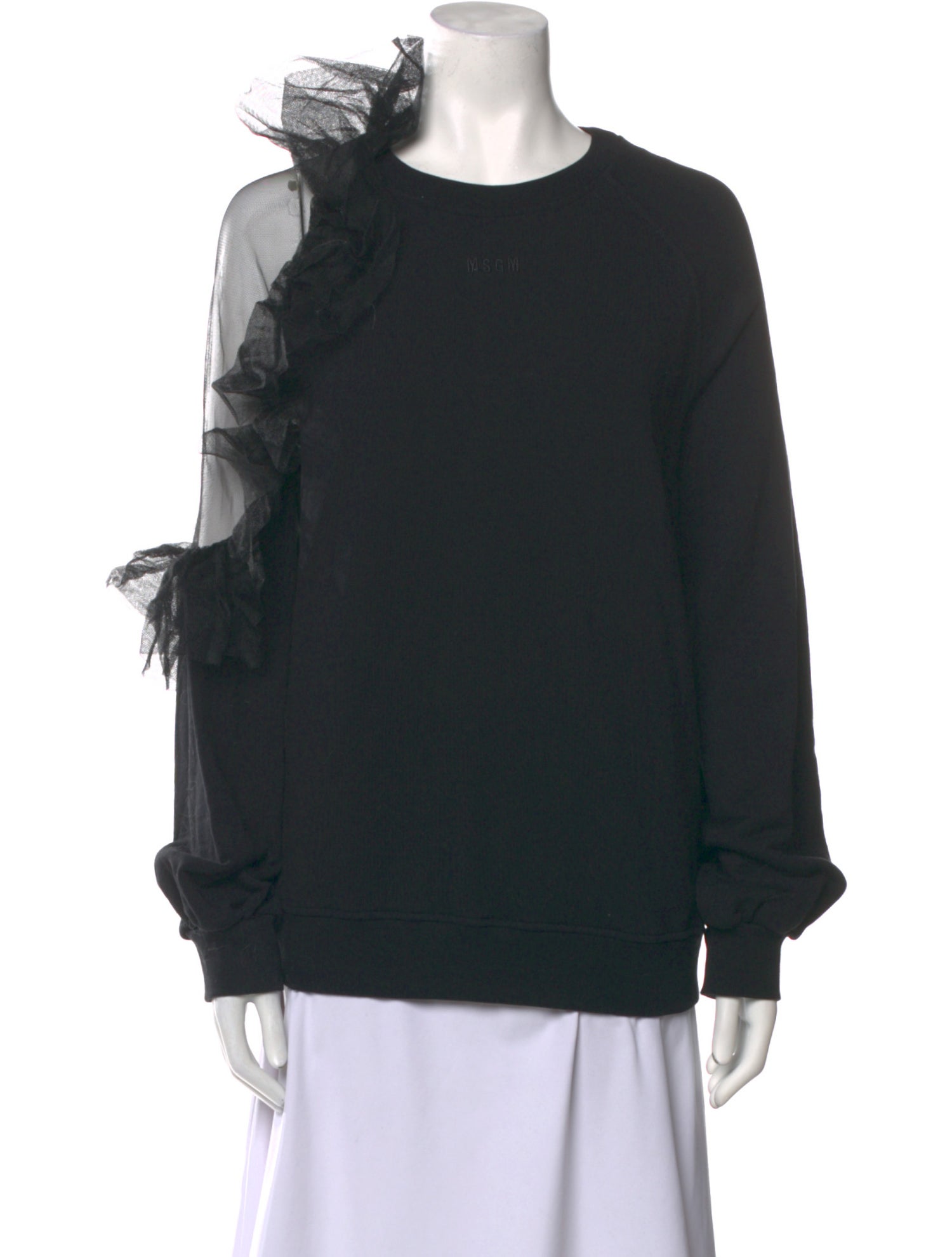 MSGM Crew Neck Long Sleeve Sweatshirt