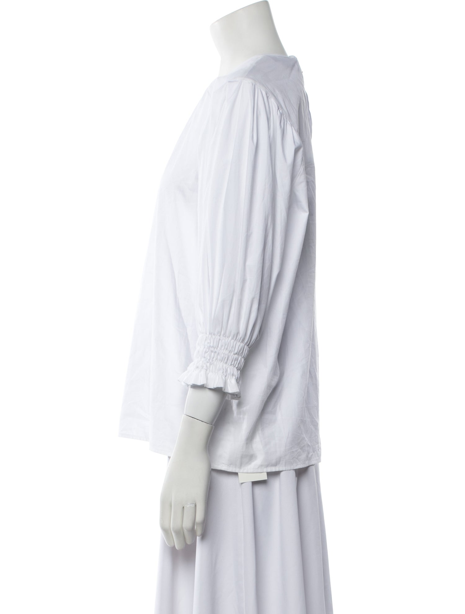 MSGM Crew Neck Three-Quarter Sleeve Blouse w/ Tags