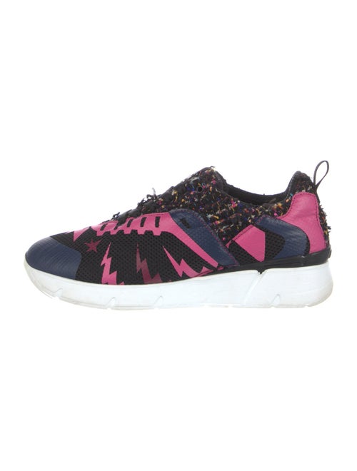 MSGM Tweed Printed Sneakers