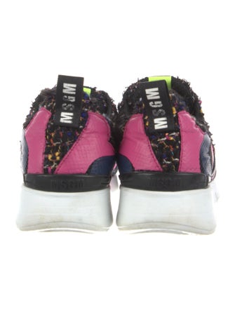 MSGM Tweed Printed Sneakers