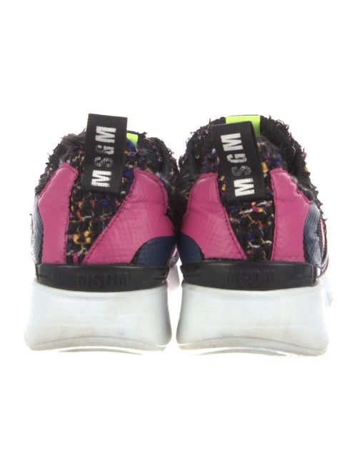 MSGM Tweed Printed Sneakers
