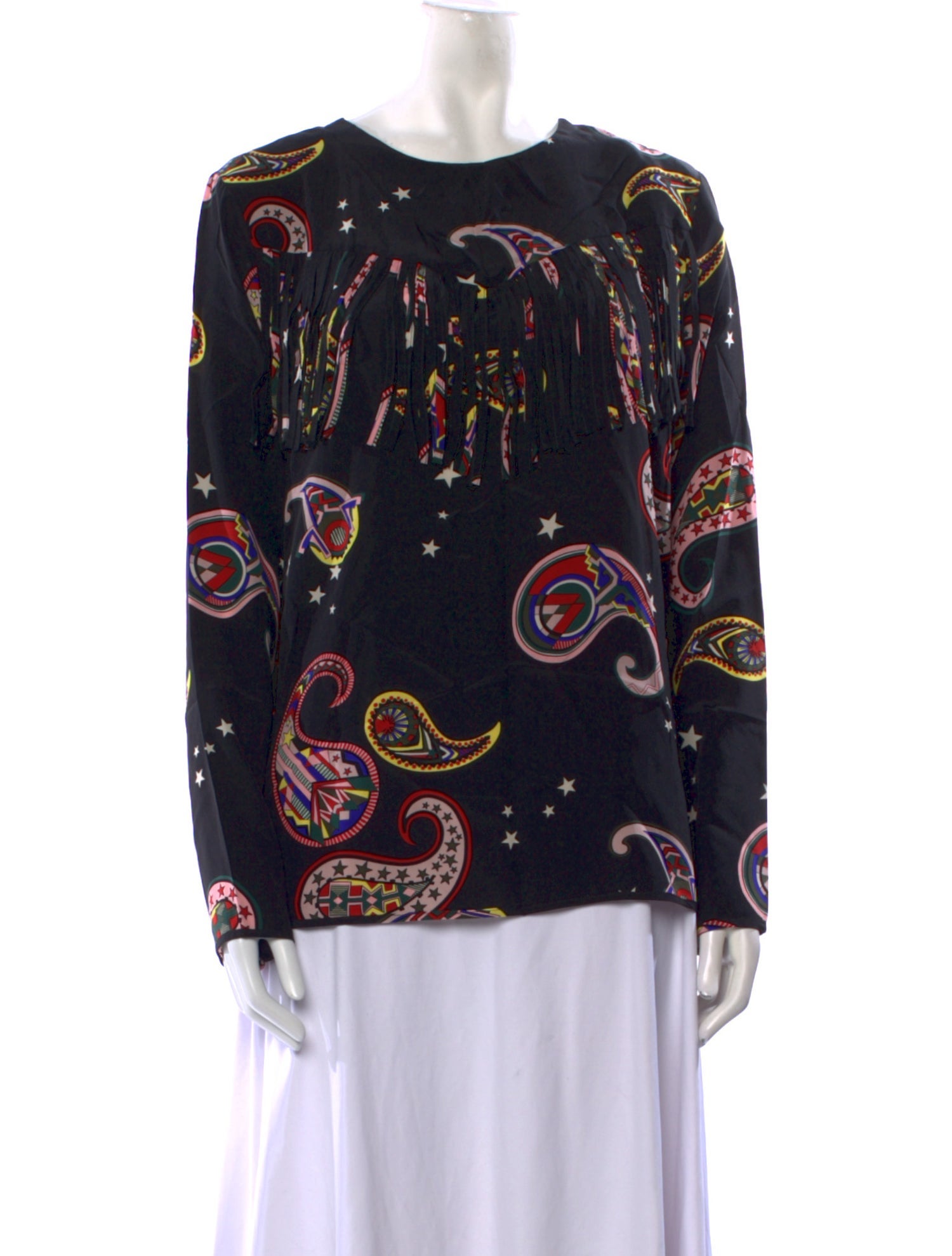 MSGM Silk Printed Blouse