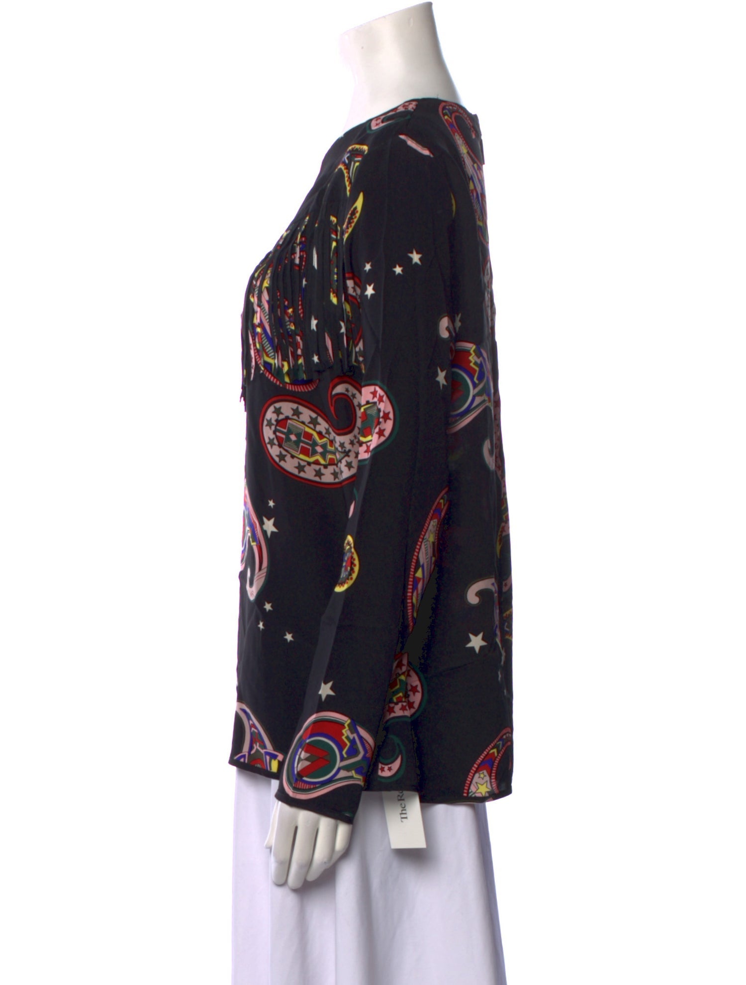 MSGM Silk Printed Blouse