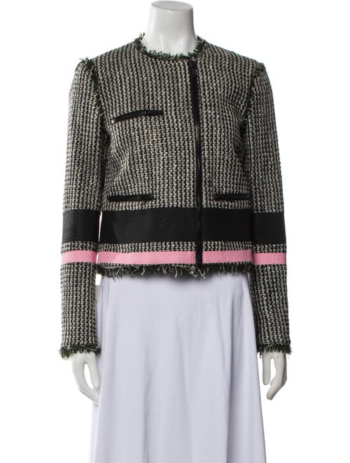 MSGM Virgin Wool Tweed Pattern Evening Jacket
