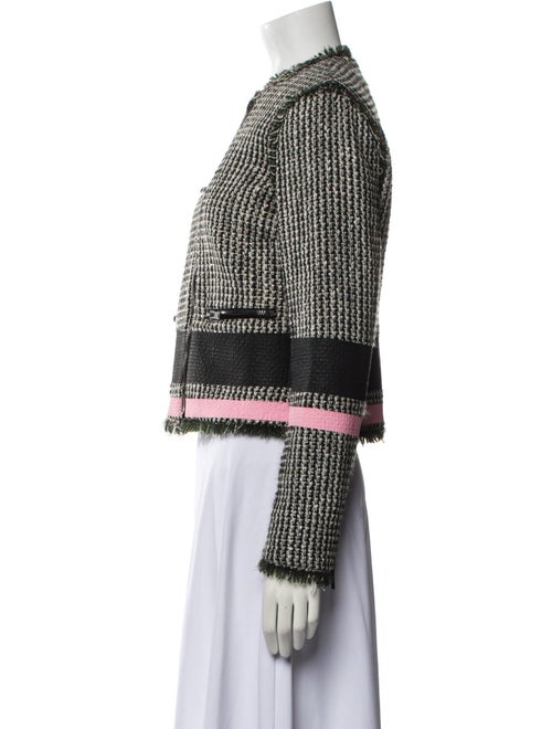 MSGM Virgin Wool Tweed Pattern Evening Jacket