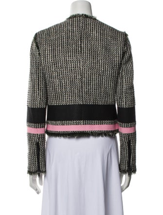 MSGM Virgin Wool Tweed Pattern Evening Jacket
