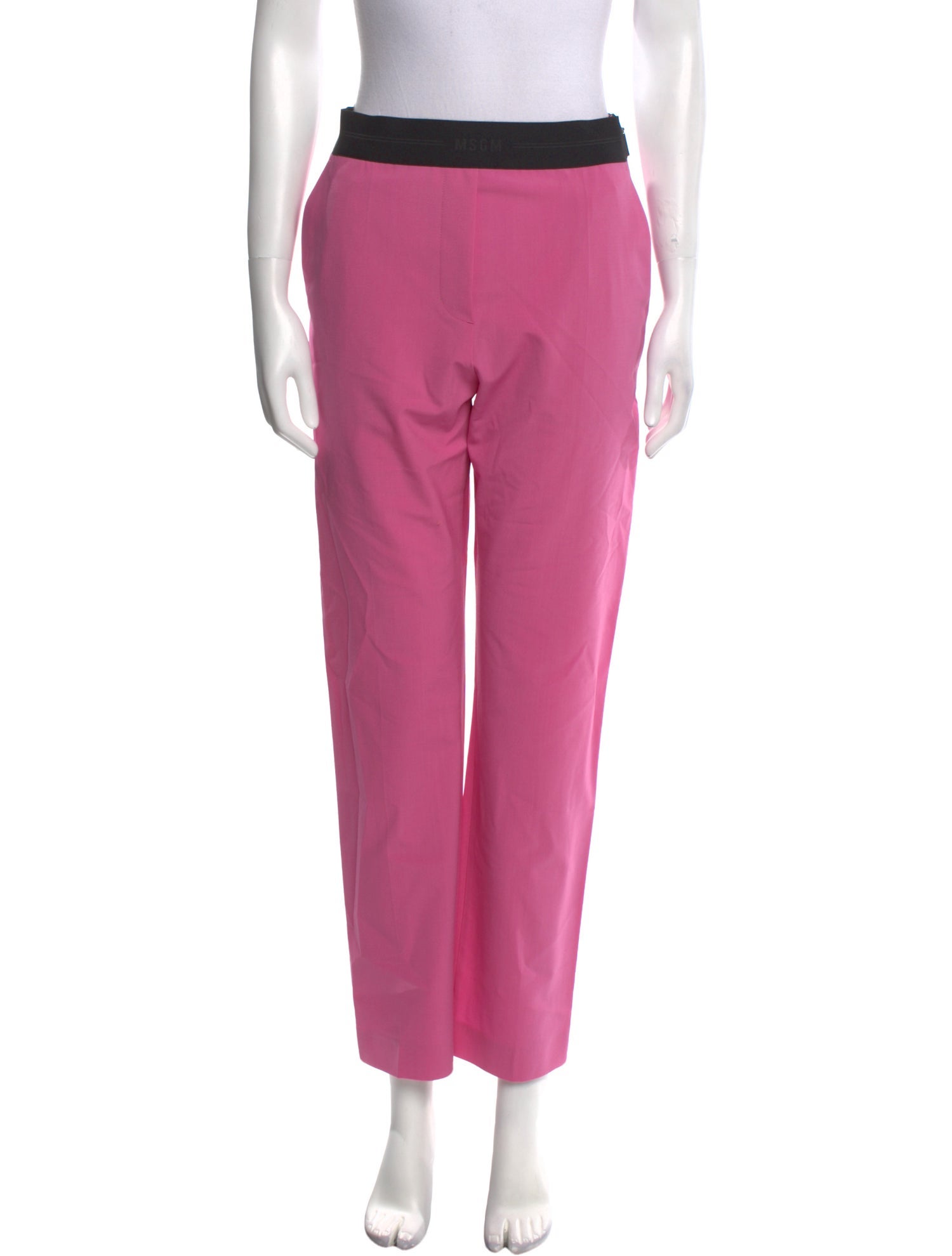 MSGM Virgin Wool Straight Leg Pants