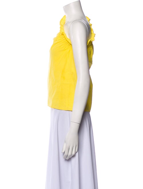 MSGM One-Shoulder Sleeveless Crop Top