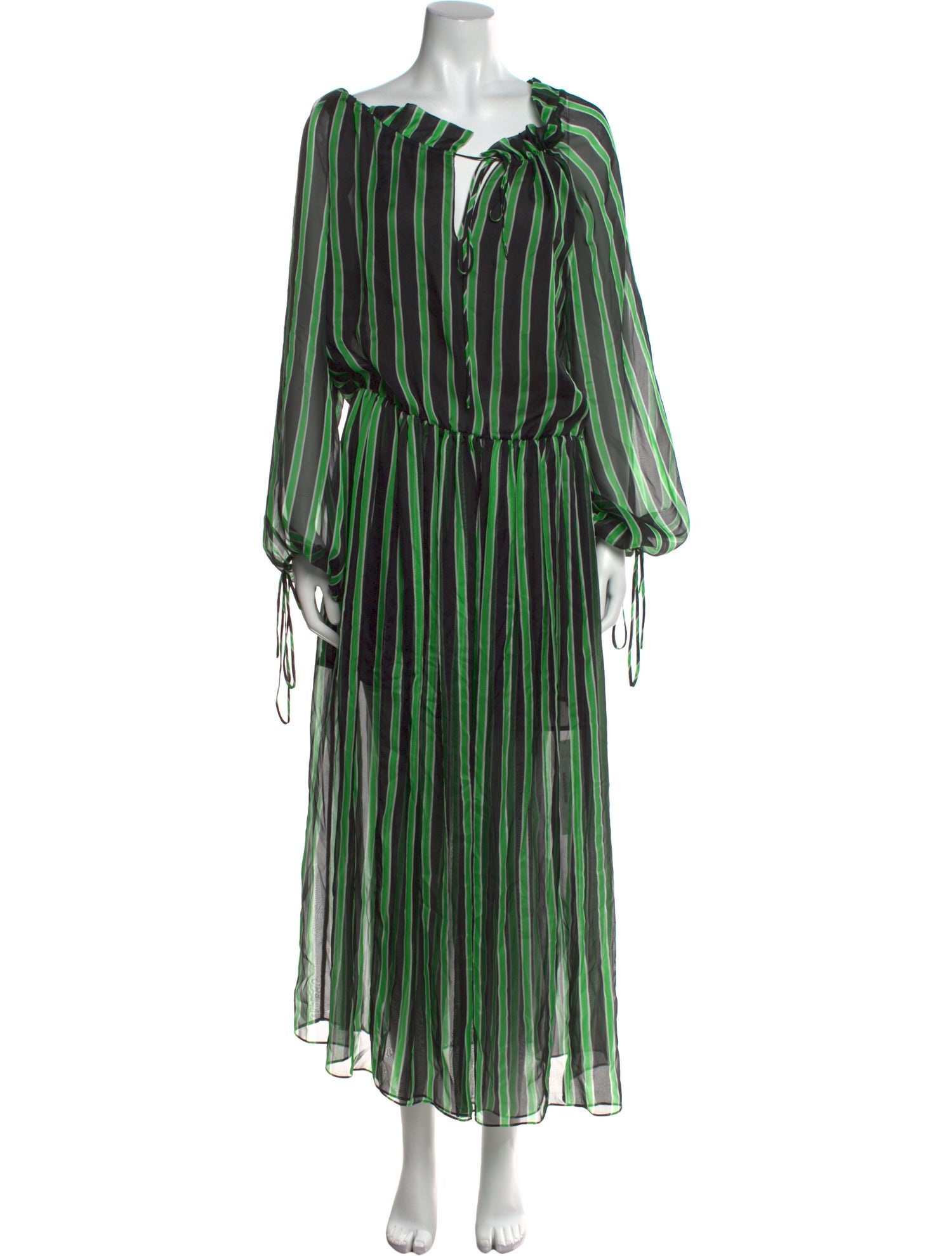 MSGM Silk Long Dress