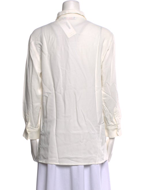 MSGM Long Sleeve Button-Up Top