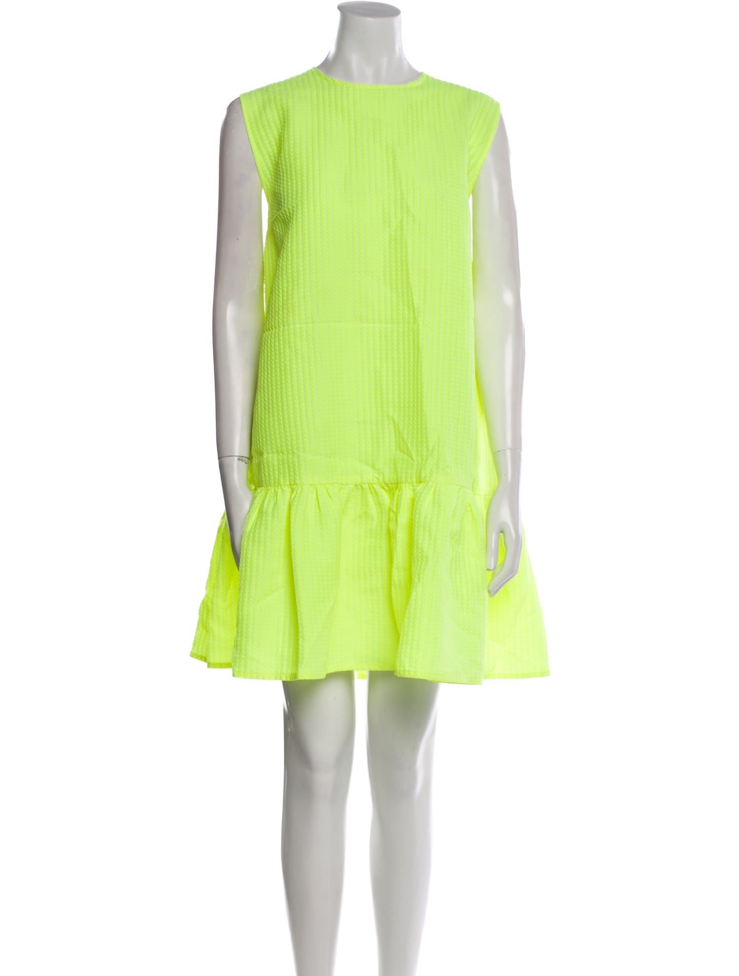 MSGM Crew Neck Mini Dress