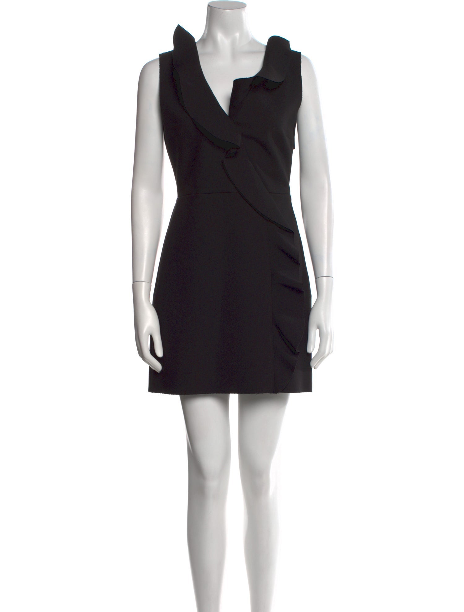MSGM Square Neckline Mini Dress