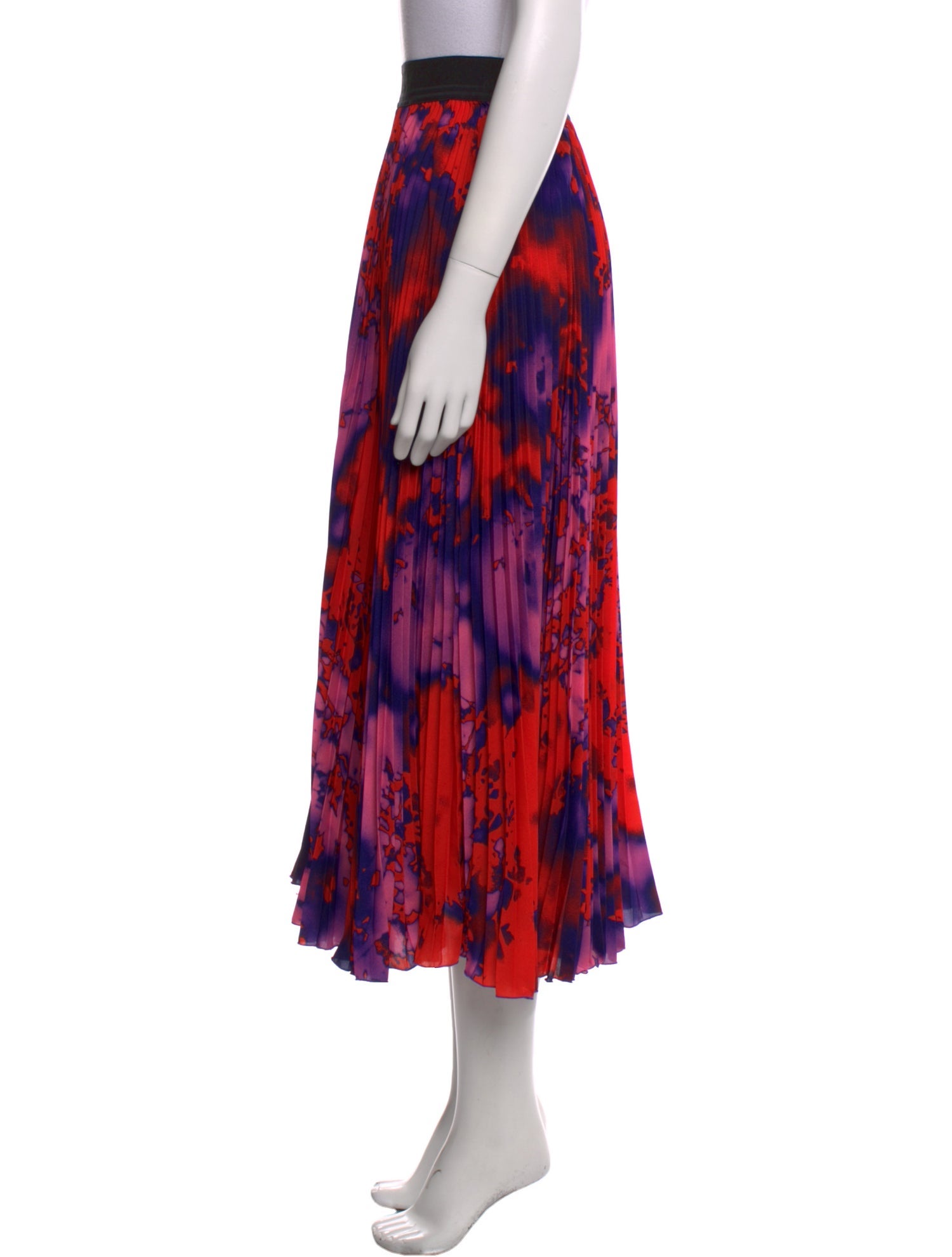 MSGM Printed Midi Length Skirt