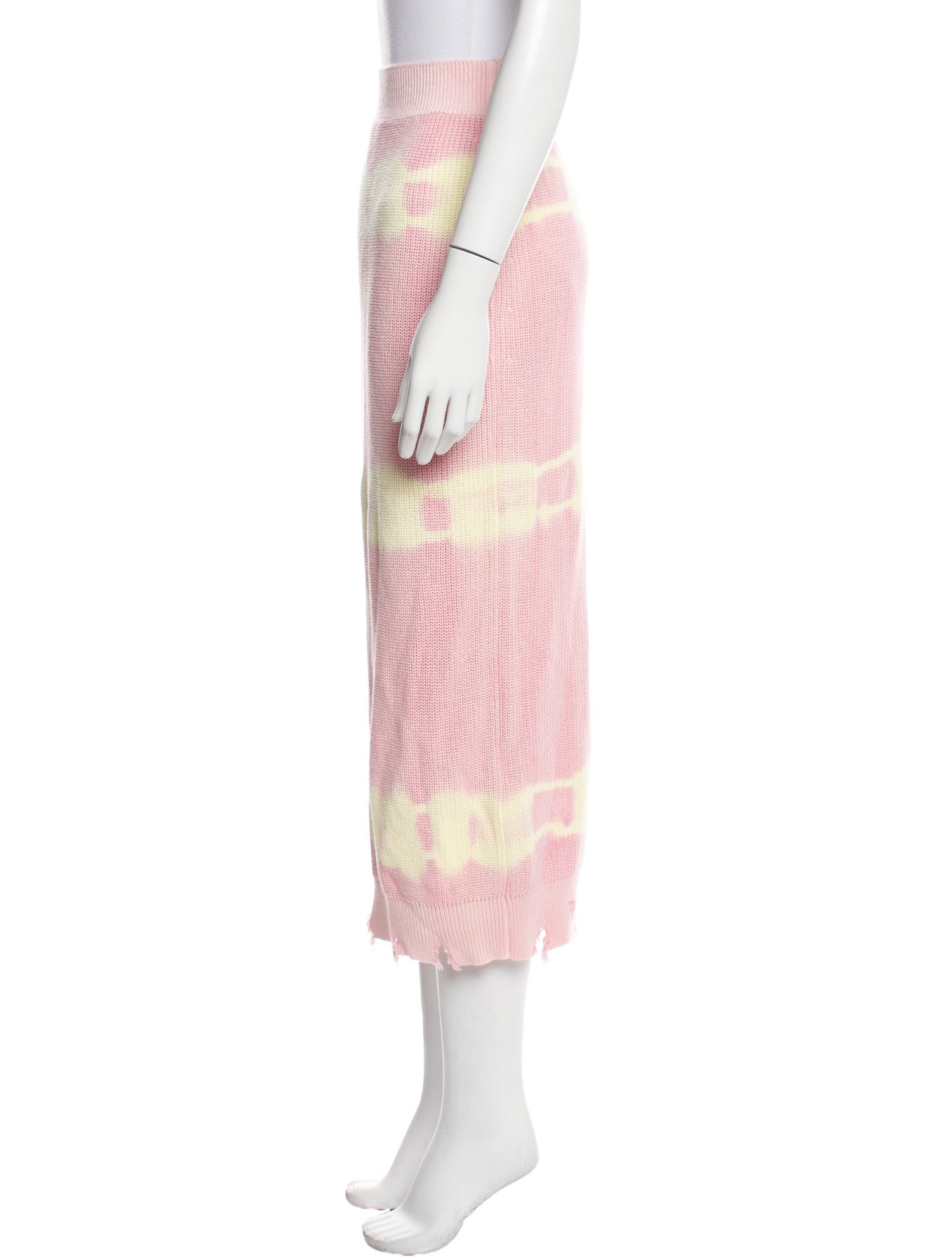 MSGM Tie-Dye Print Midi Length Skirt