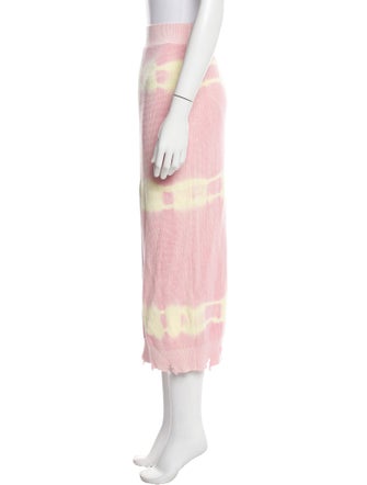 MSGM Tie-Dye Print Midi Length Skirt