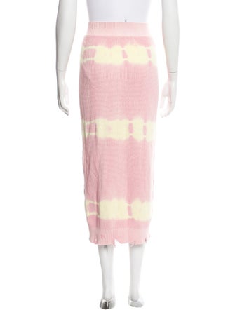 MSGM Tie-Dye Print Midi Length Skirt