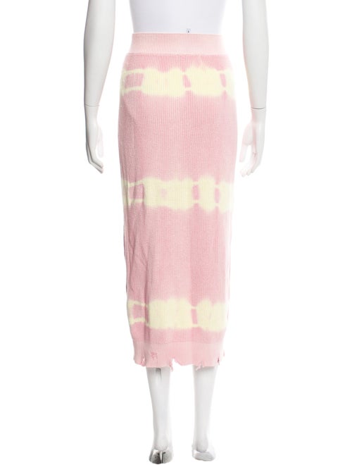MSGM Tie-Dye Print Midi Length Skirt