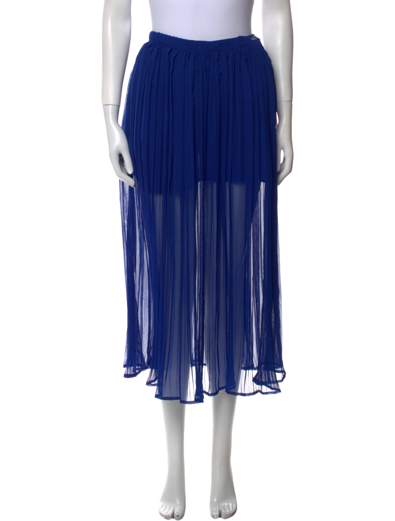 MSGM Pleated Accents Knee-Length Skirt