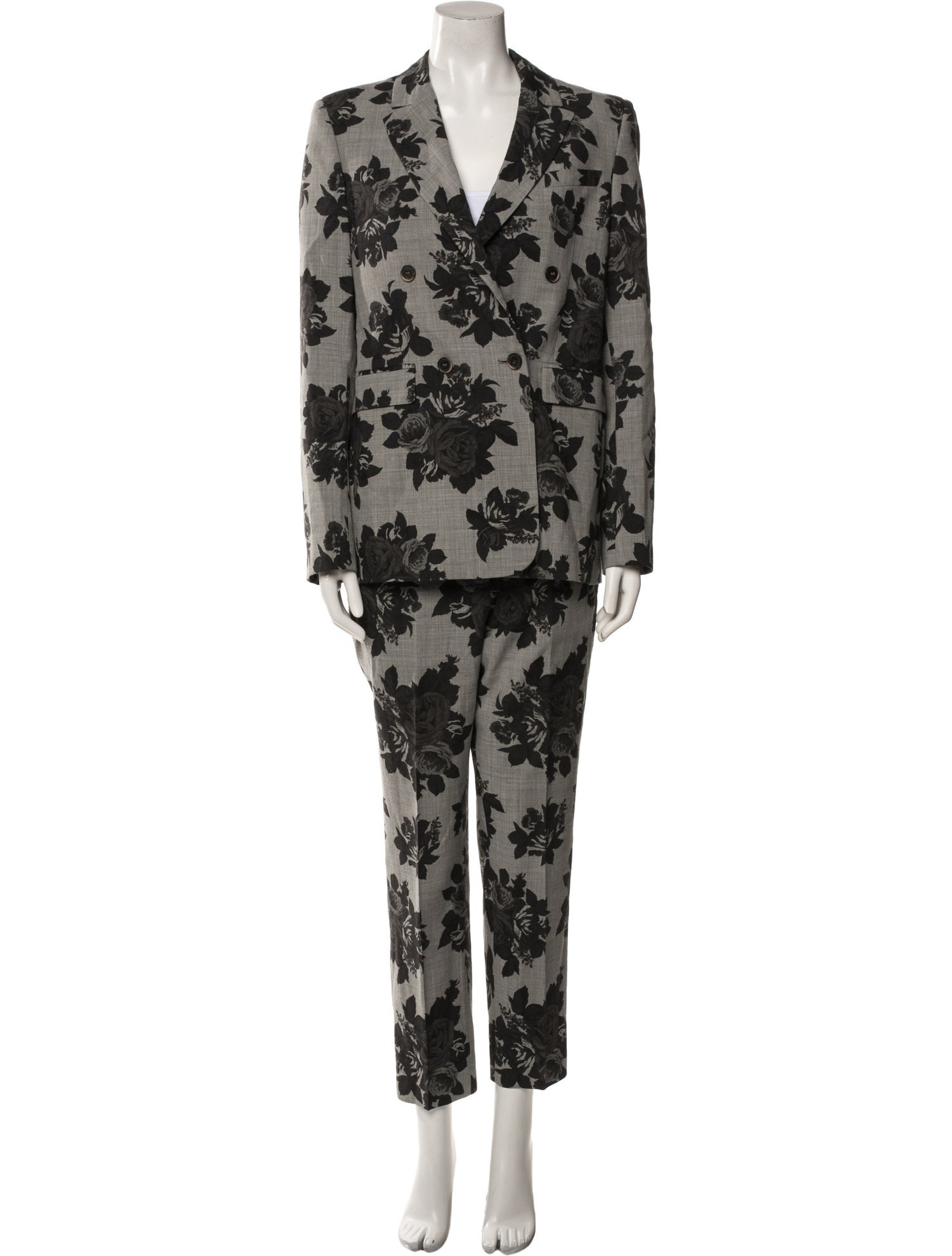 MSGM Wool Printed Pant Set