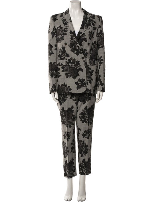 MSGM Wool Printed Pant Set