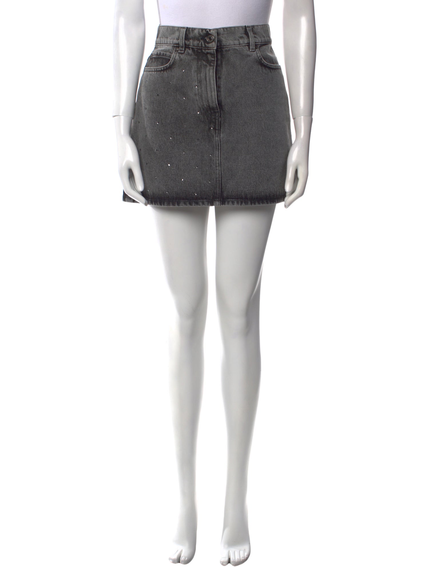 MSGM Studded Accents Mini Skirt