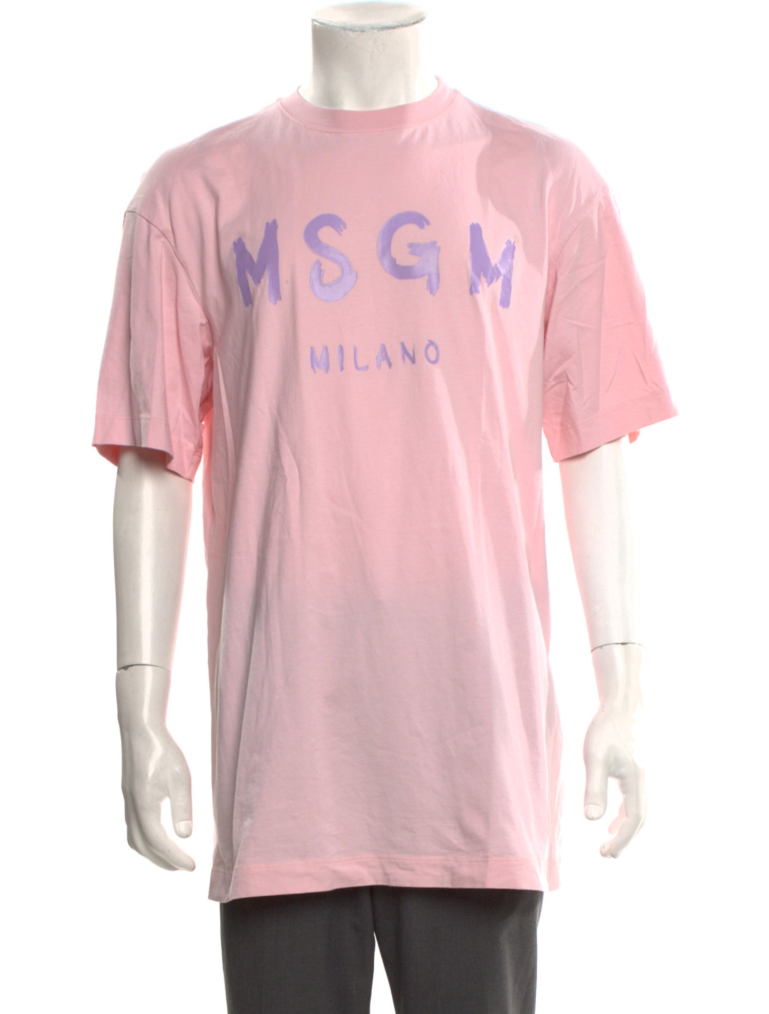 MSGM Graphic Print Crew Neck T-Shirt