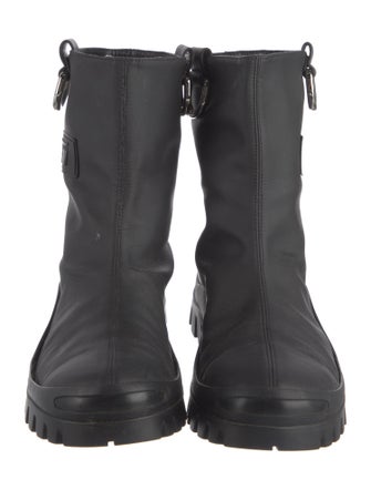 MSGM Leather Combat Boots
