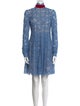 MSGM Lace Pattern Mini Dress