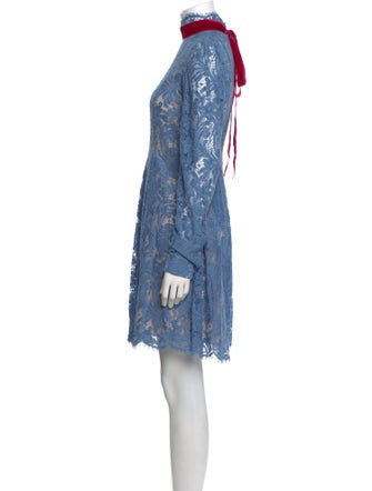 MSGM Lace Pattern Mini Dress