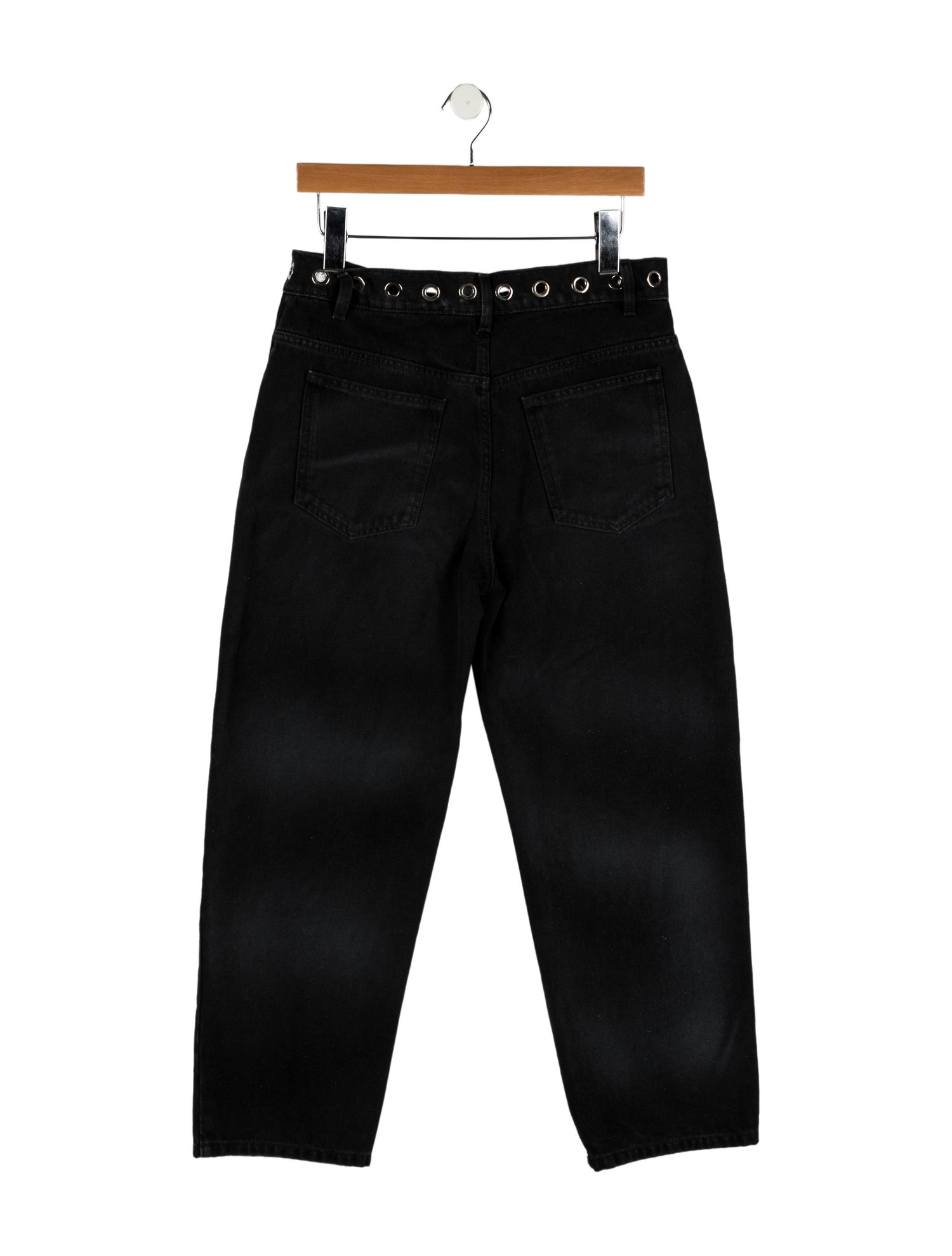 MSGM High-Rise Straight Leg Jeans