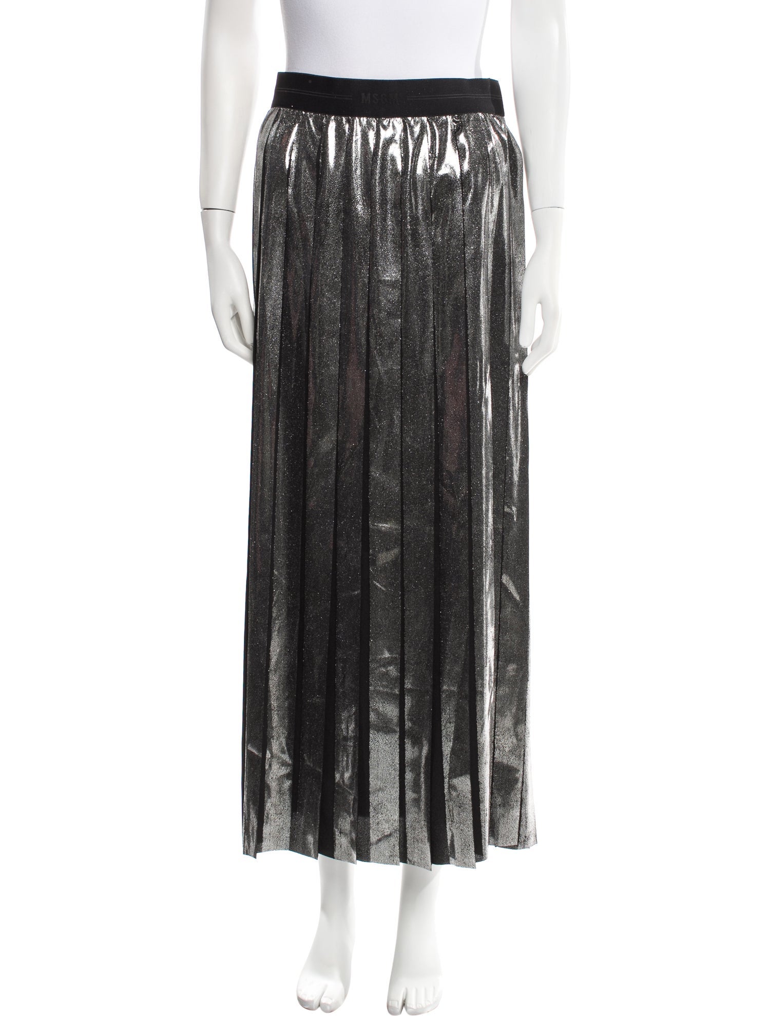 MSGM Colorblock Pattern Midi Length Skirt w/ Tags