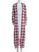 MSGM Plaid Print Coat