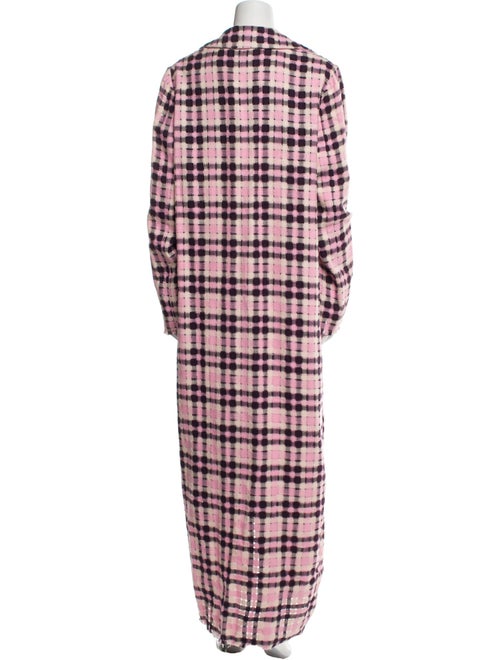 MSGM Plaid Print Coat