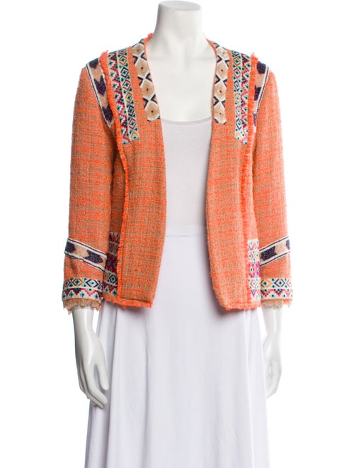 MSGM Tweed Pattern Evening Jacket