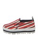 MSGM Canvas Striped Sneakers
