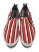 MSGM Canvas Striped Sneakers