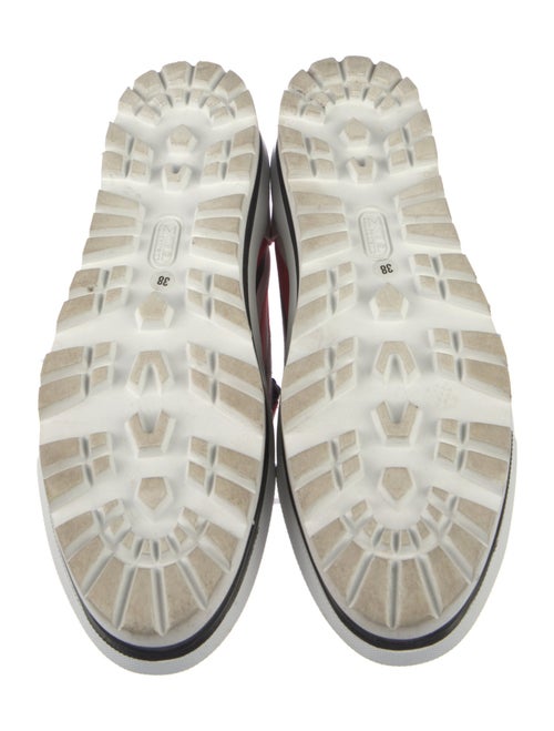 MSGM Canvas Striped Sneakers