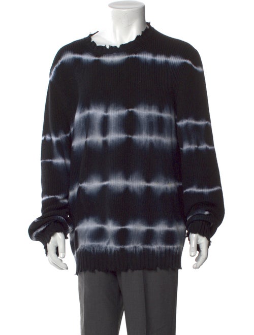 MSGM Tie-Dye Print Crew Neck Cardigan