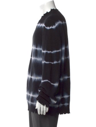 MSGM Tie-Dye Print Crew Neck Cardigan