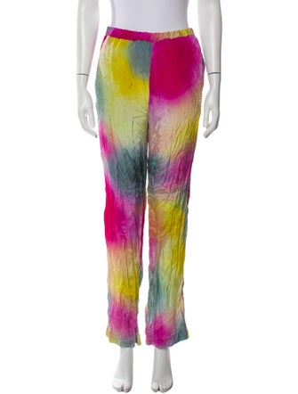 MSGM Tie-Dye Print Straight Leg Pants