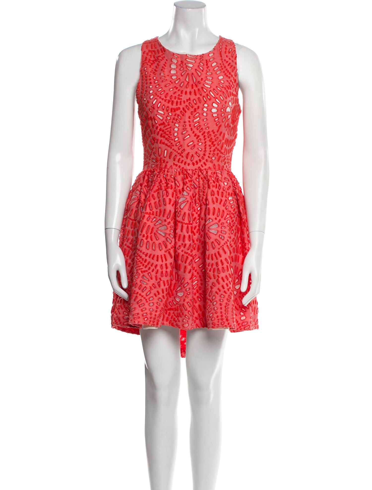 MSGM Printed Knee-Length Dress