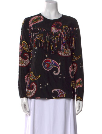 MSGM Silk Printed Blouse