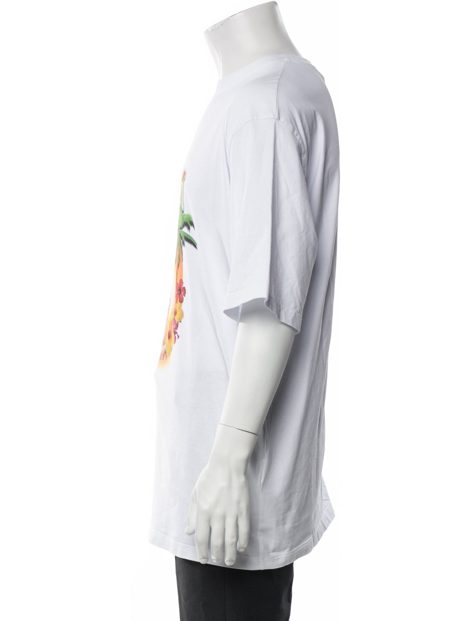 MSGM Graphic Print Crew Neck T-Shirt w/ Tags