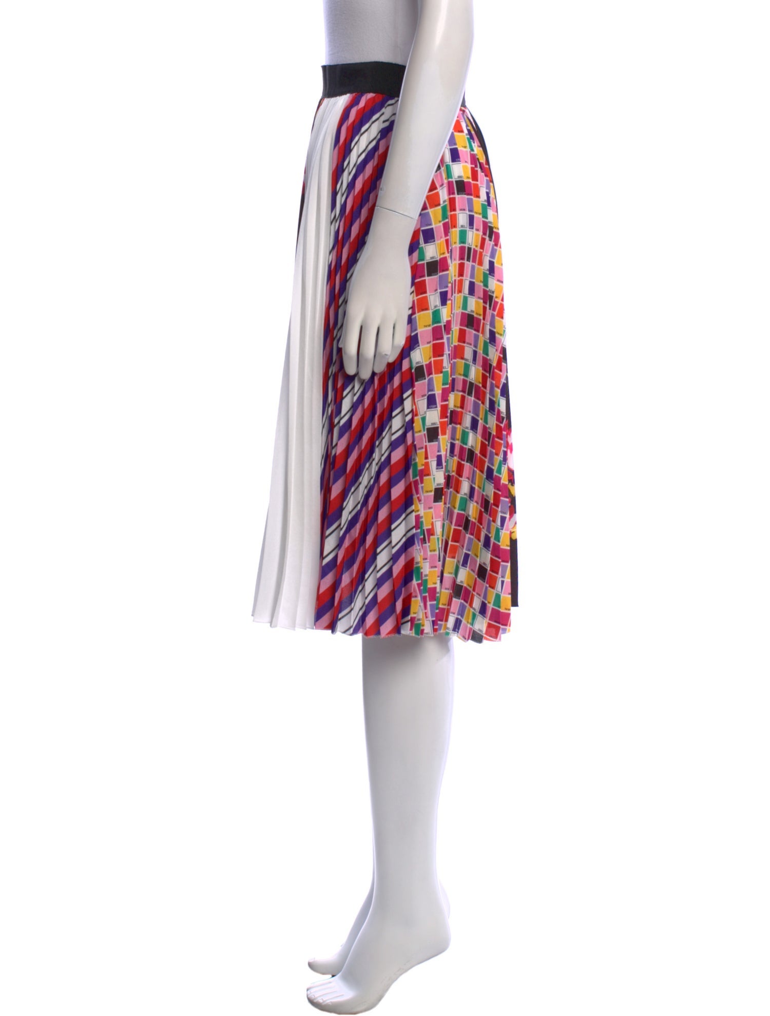 MSGM Printed Knee-Length Skirt