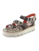 MSGM Canvas Printed Sandals