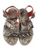 MSGM Canvas Printed Sandals
