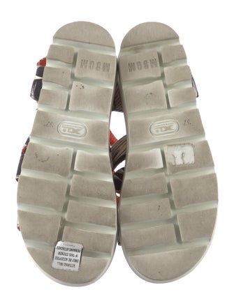 MSGM Canvas Printed Sandals